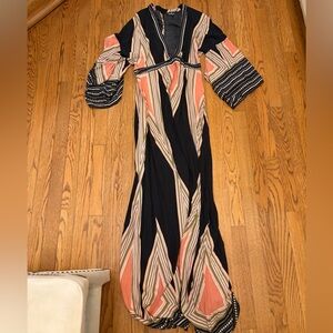Lulu’s Boho Geometric Maxi Dress – Size L